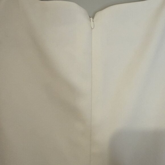 NEW Adrianna Papell Feather Cuff Bell Sleeve Dress Ivory Size US 2 [jb] - Picture 10 of 12